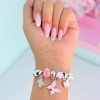 دسبند پاندورا پروانه صورتی