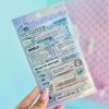 استیکر ژورنالی بنفش پاستلی