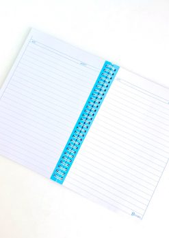 دفتر 100 برگ آبی پاستلی