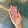 استیکر نگین پروانه صورتی