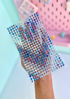 استیکر نگین دایره ای آبی