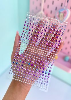 استیکر نگین دایره ای بنفش