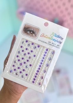 استیکر نگین ستاره و لوزی بنفش