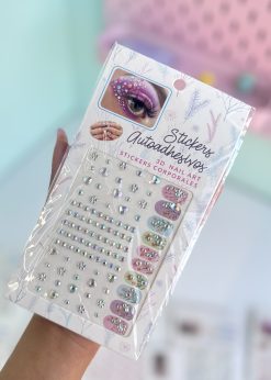 استیکر نگین قلب و گل شیشه ای