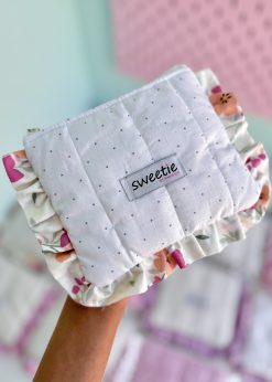 کیف جاکارتی پینترستی مربعی گلدار سفید