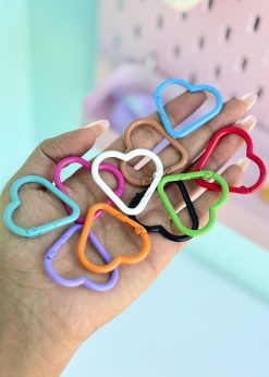 قفل قلبی بزرگ رنگی رنگی